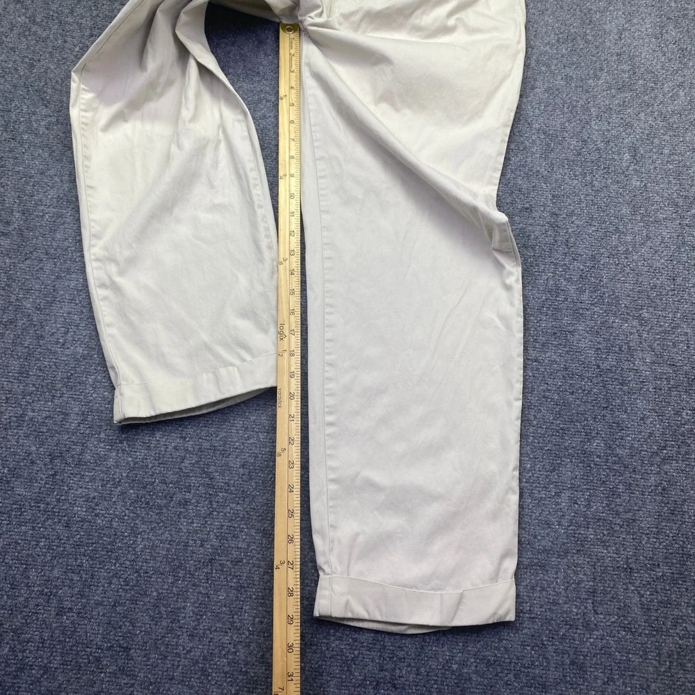 Polo Ralph Lauren Hammond Pant Mens Sz 33 Beige Pleated Cotton Chino Trousers
